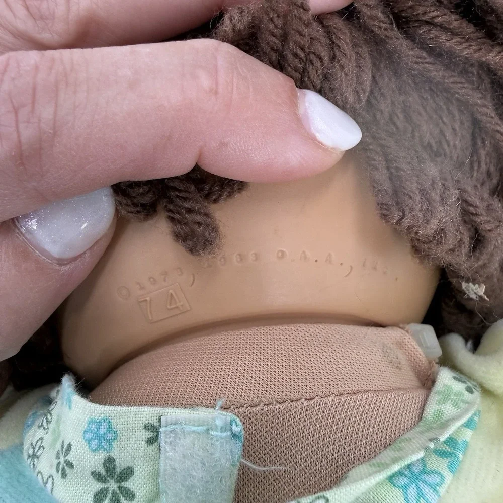Vintage 1985 Cabbage Patch Kids Coleco Doll HM74 Brown Hair Eyes Xavier Roberts